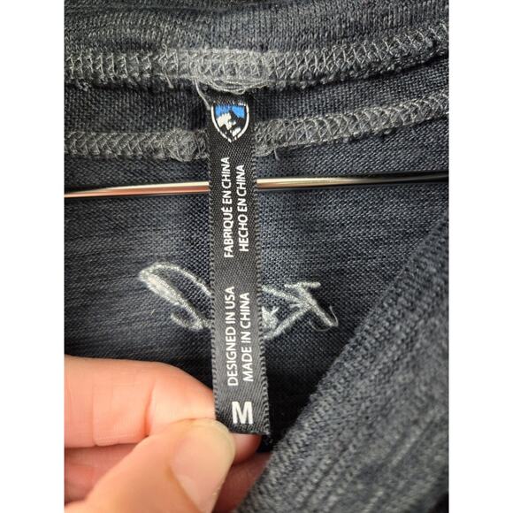 Kuhl Lea Cowl Neck Sweatshirt Womens Medium M Gray Pullover Stretch Outdoorsy - Picture 3 of 7